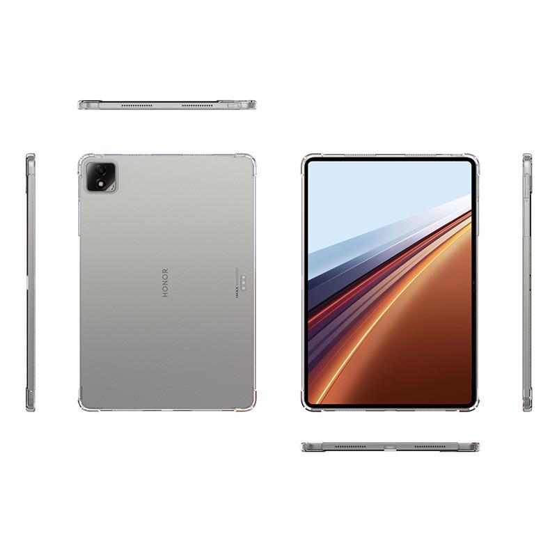 Honor GT2 Pro Tablet 12.5'' 2025 Case: Four-Corner Airbag, Drop-Proof, Transparent Soft Shell