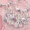 30/50/100pcs large hole bead 14mm European pen bead bracelet jewelry making interval bead pendant operation Christmas bead pen lamp handicraft DIY