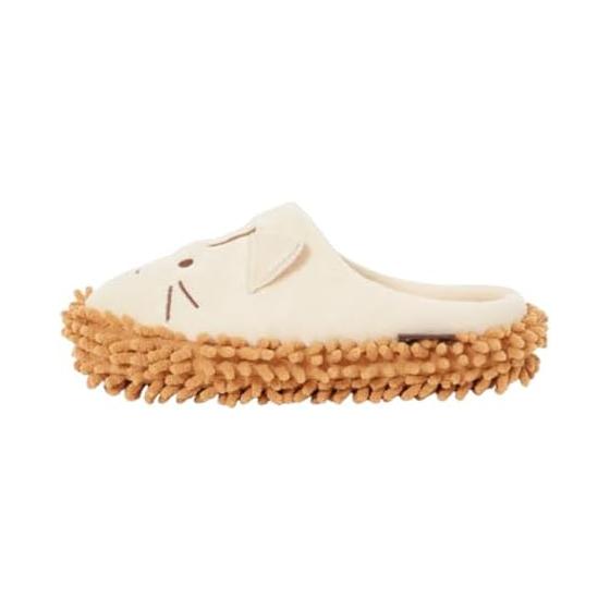 [FUKU FUKU NYANKO] Mop Slippers Cleaning Slippers Cleaning Room Shoes Cute Dust Removing Flooring Quiet Indoor Shoes Spring Cleaning Time Saving