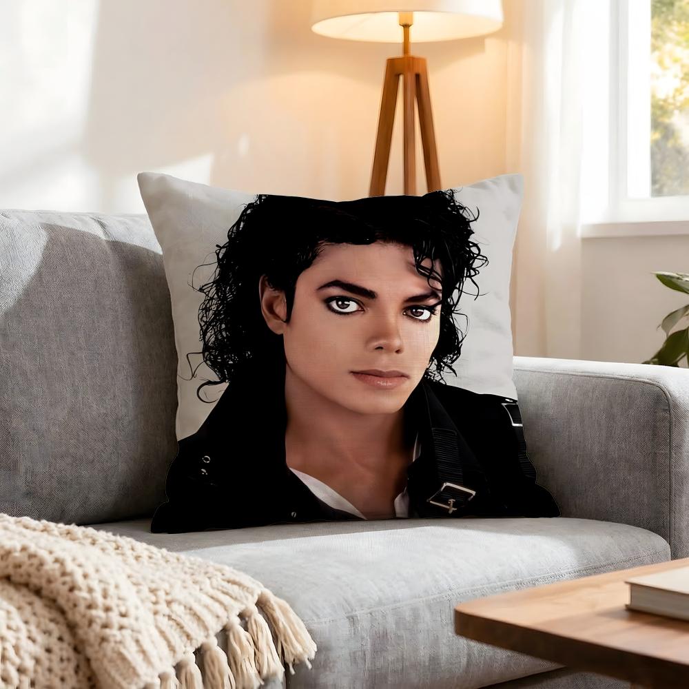 Sänger Michael Jackson Kissenbezug 1 Stück Dekorative Bezüge Weiche Kissenhülle Für Sofa Couch Dekoration 40X40 45X45 Kissenbezüge