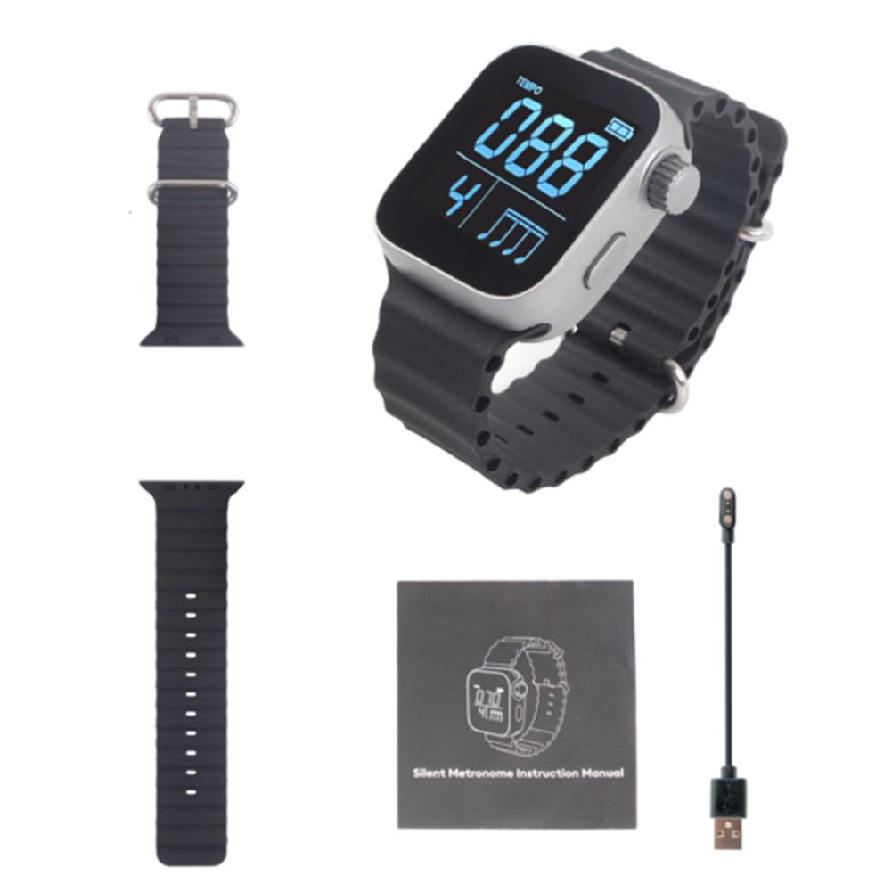 

Wearable Metronome Vibrating Metronome Multi-function Music Instruments Metronome Adjustable Strap Metronome Watch For Spor U7q1