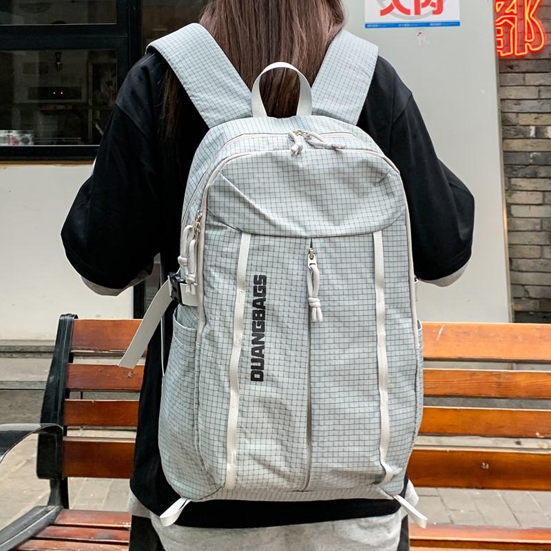 Damen Leichter Rucksack Herren Großer Rucksack Studenten Karorucksack