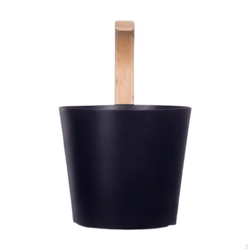 Sauna Bucket with Ladle Equipment, 5L Multifunctional, Bath Supplies, Storage Container,