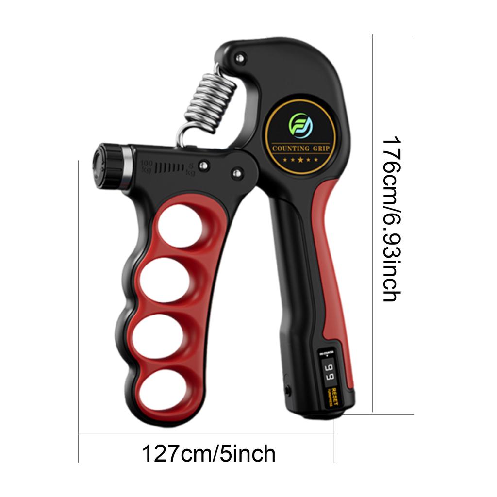 Adjustable Hand Gripper Anti-Slip Electronic Counting Hand Gripper Wrist Strength Expander for Muscle Building Recover