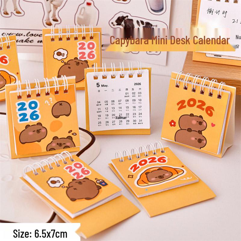 2026 Inspirational Cartoon Desk Calendar: Perfect Student Reward or Kindergarten Gift