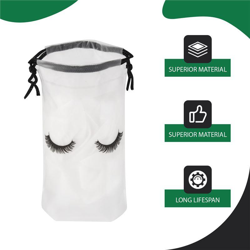SHGO-100Pcs Lash Bags For Clients Lash Goodie Bags For Clients Lash Aftercare Bags Eyelash Extensions Makeup Bags