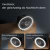 Multifunctional Quiet Table Fan with Night Light, 180 Oscillating Clip Fan, USB Small Handheld Fan for Home Office, Black