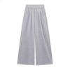 2025 Spring Women's High Waist Loose Wide-Leg Cotton Pants with Drawstring