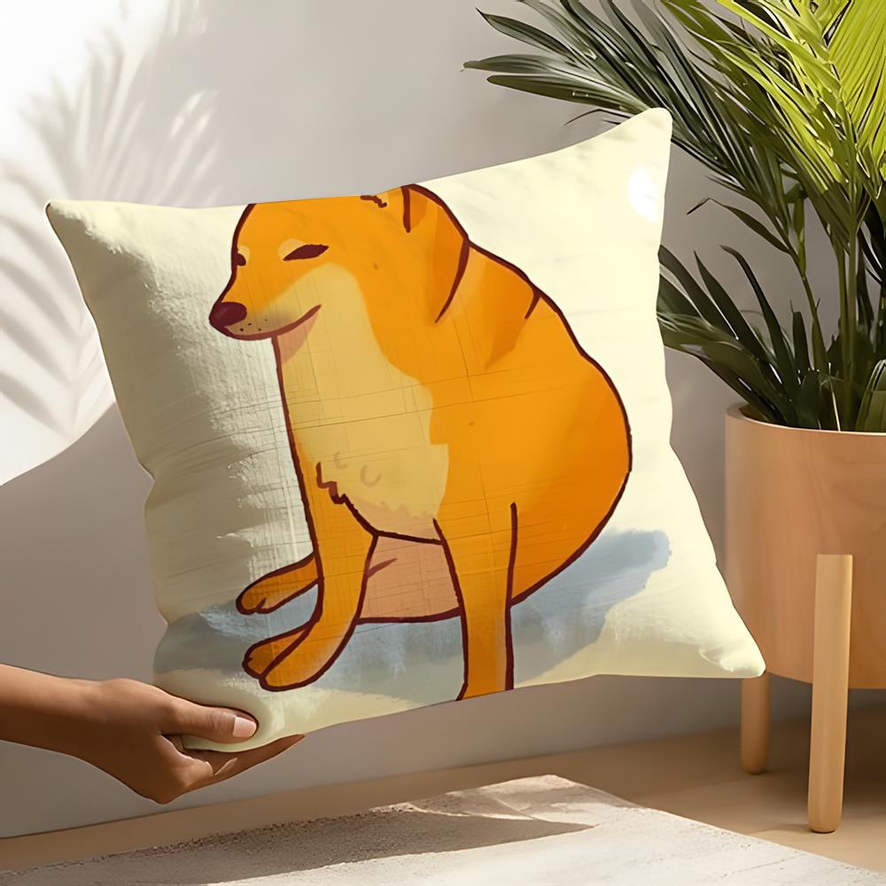 Dog-Themed Memes Are Trending Online Pillow Case Home Living Room Decoration Linen Pillowcover Pillow Cases Cushion Cover