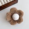 Plush Flower Hair Claw Large Shark Clip Simple Barrettes Crab Hair Clips Hairgrips Autumn Winter Hair Accessories