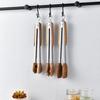 Cozinha Cozinha Pinças Alimentos Churrasco Ferramenta Salada Bacon Bife Pão Bolo Madeira Engrossado Bonito Forma Casa Casa Utensílio de Cozinha
