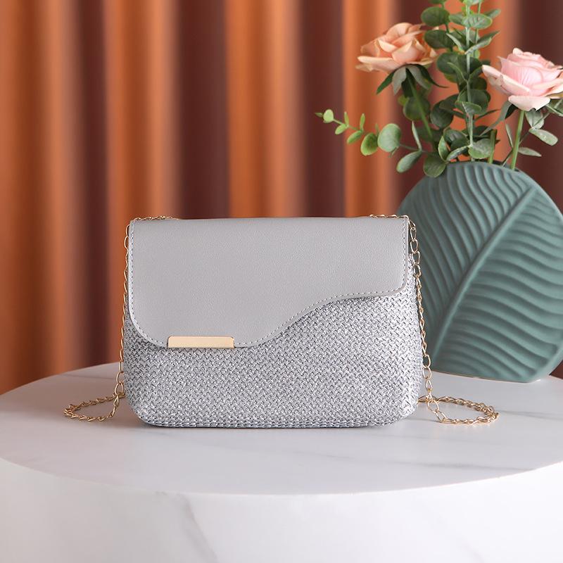 

Новая стильная плечевая сумка-цепочка с плетением 22*5.5*12.5*