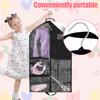 2Pcs Kids Garment Bag Dustproof Clothes Storage Bags Breathable Dance Recital Bag with 6 Pockets Garment Protector Kit for Home
