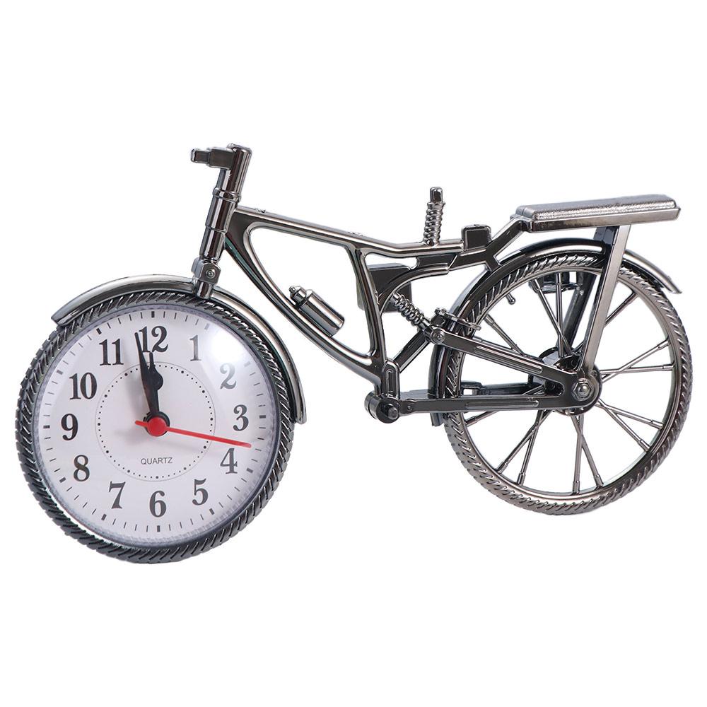 Luxury Arabic Numbel Desk Home Model Glamorous Stand Clock Bedroom Bicycle Alarm Clock Gift Quartz