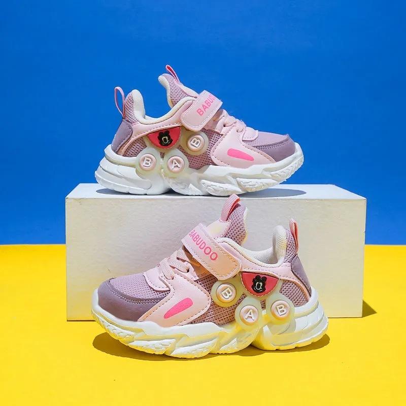 Children's shoes Girls' boys' shoes Spring and autumn classmates Non-slip breathable children's sports shoes