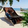 Elder-Ring Print Beach Towel, Large Soft Quick Dry Towel for Beach Camping Swimming