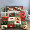 Christmas Tree & Ornaments Design Bedding set (1 duvet cover, 2 pillowcases, duvet not included)