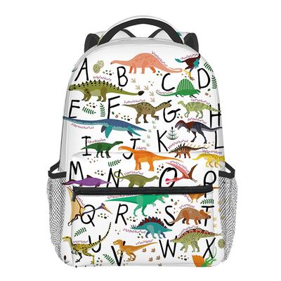 Batohy s dinosaury pro chlapce a dívky Nejlepší dárky 2D plochý kreslený školní batoh pro děti