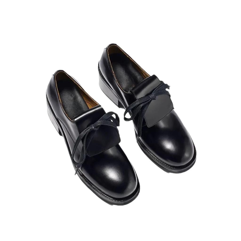 New Luxury Retro Thick Bottom Loafers Women Round Toe Flat Shoe Spring Autumn Commuter Shoes Walking Shoes Single Shoes