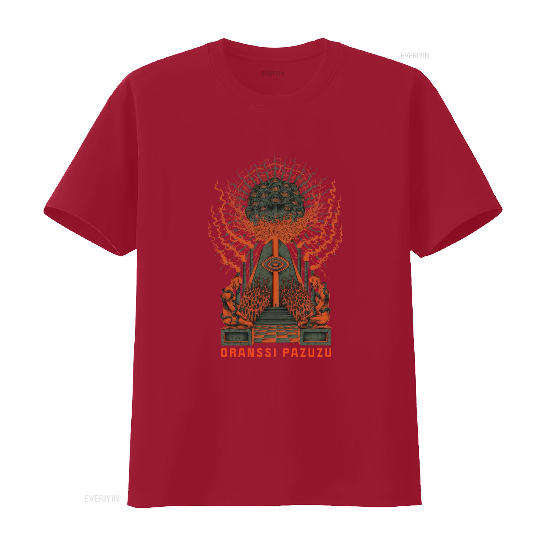 Oranssi Pazuzu T Shirt Psychedelic Black Metal Finnish Band Inspired  vintage Washed Comfortable Casual Stretched Versatile S