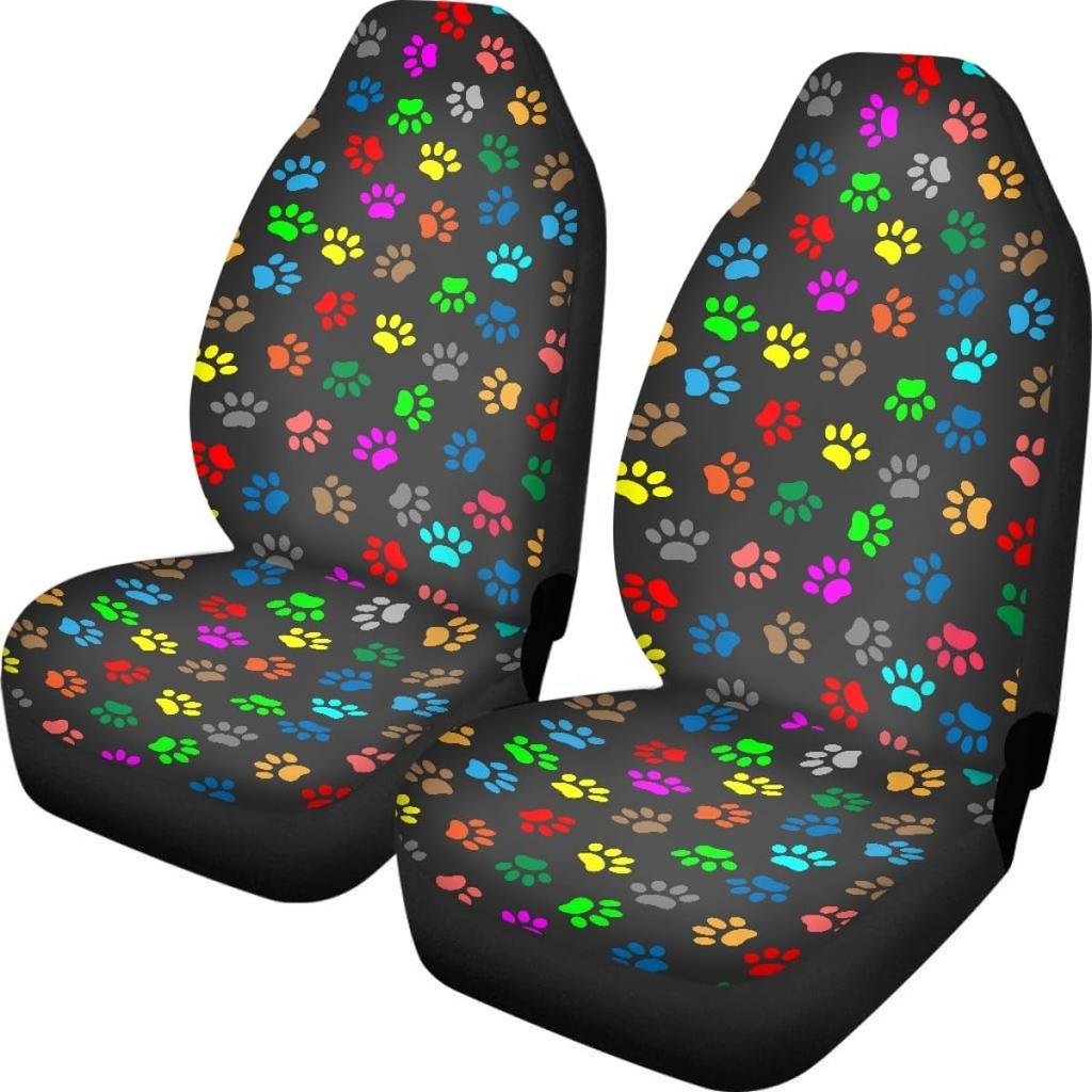 Pehede Car Seat Cover Moon Stars Planet Front for Cars, Easy To Tall Cover Set, Accessories Auto Trucks Van SUV,2 Packs