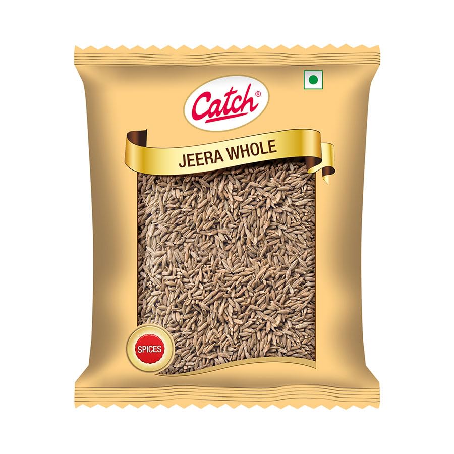 

Catch Jeera Whole 100 g Pack of 1 Premium Indian Cumin Seeds for Cooking, Curries, and Flavorful Meals