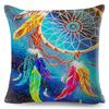 Fantasy Dream Catcher Series Decorative Pillowcase Bohemian watercolor cushion cover Sofa office seat cushion cover Home decor