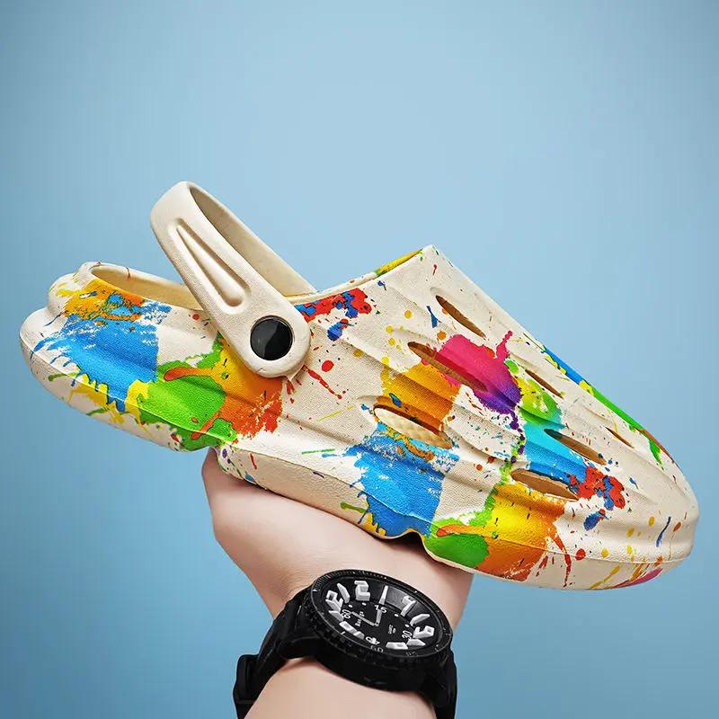 

Slides Outdoor Height Eva Hole Summer Sale Fun Cheap Shoes Male Slipper Liquidation Low Price Adult Casual Trend 2025 Men s Shoe 45