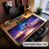 Custom Name Text Big Mouse Pad,Miraculous Ladybug Soft Non Slip Extended Desk Mat For Home Office