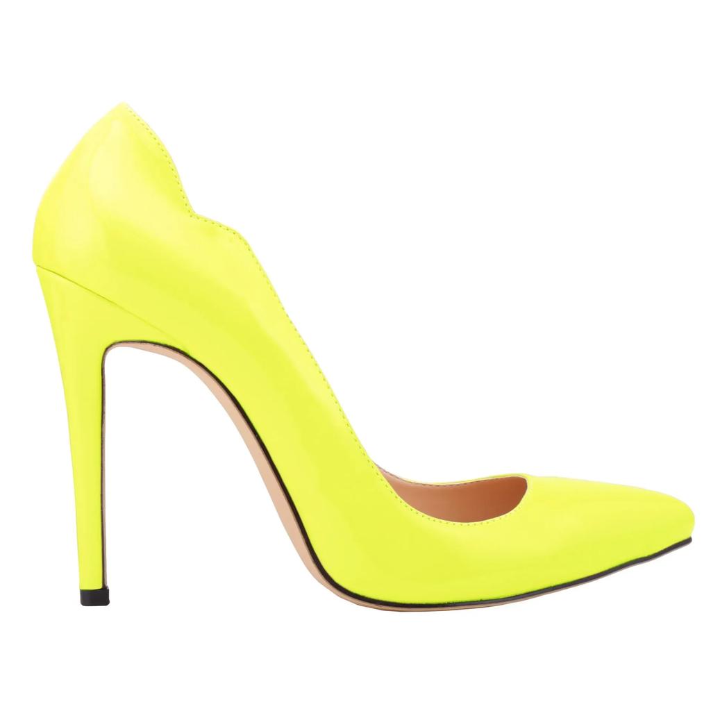 Pantofi cu toc pentru femei, la modă, clasici, sexy, cu toc înalt de 11 cm, cu vârf ascuțit, stilettos slip-on eleganți pentru dans jazz, pantofi de nuntă roșii cu gradient