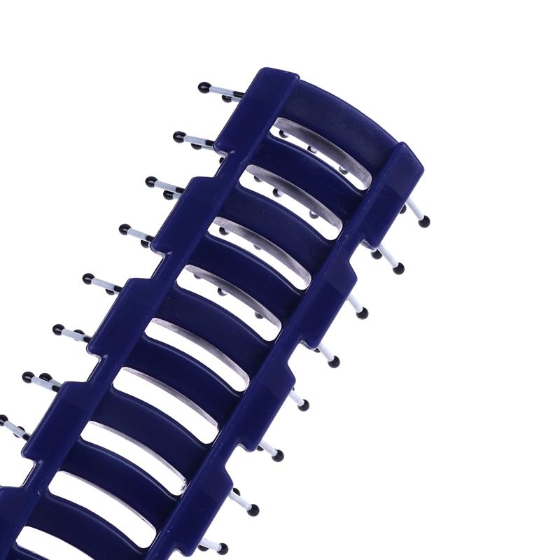 Salon Household Professional Rib Comb of Men’s Pomade Hair Styling Massage Curling Hairbrush for Inner Buckle Modeling