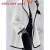 Classic Womens Wool Coat With Solid Color And Button Design For Autumn Winter Casual Wear
