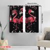 2Pcs,2D Plane Printing Curtains Roller Blinds Fashion Flamingos 100% Polyester (Without Rod) Decorations For Home Perfect For