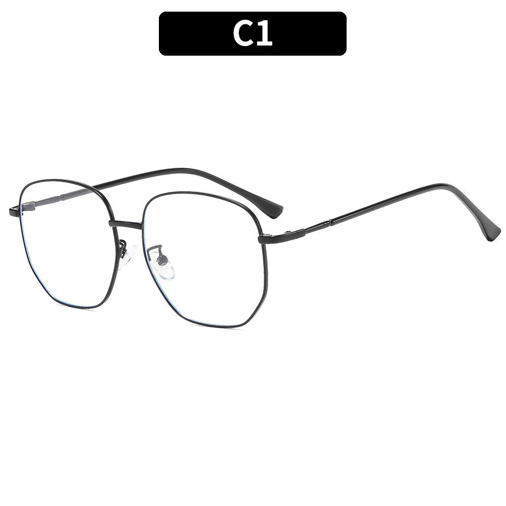 Women s glasses men s fashion large frame metal glasses