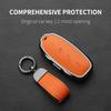 Metal And Leather Car Key Case Cover For Byd Denza D9 Dm-I   N7 N8 Auto Keychain Protect Set