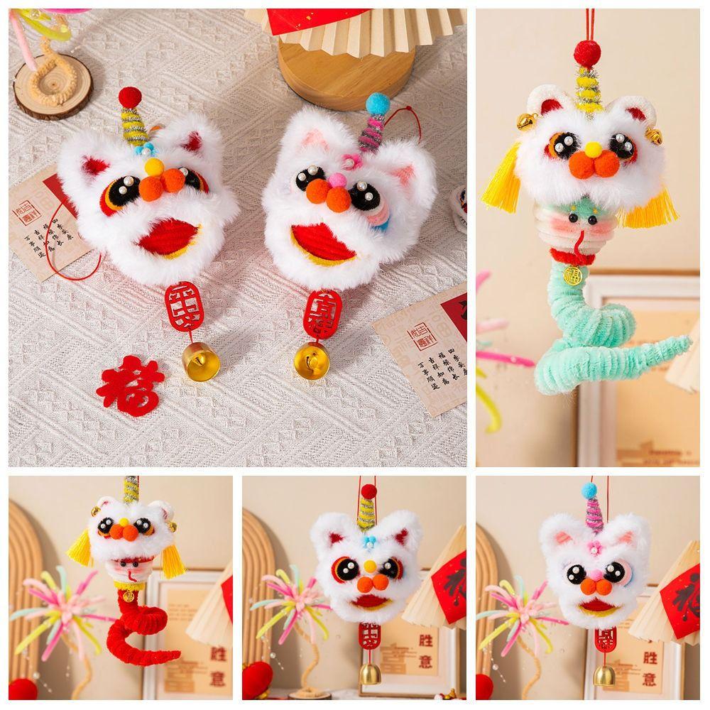 Material Package Handmade Plush New Year Craft Chinese Zodiac Snake Decor  Children Gift