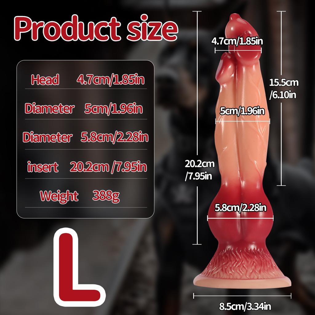 J93 Cerberus Mostro Dildo Realistico Extra Large Pene di Cane Giocattolo Sessuale per Adulti per Donne Taglia Grande Fantasia
