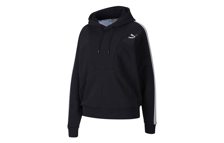 PUMA Sweatshirts Women's Black Hooded Moderate Regular 597447-01