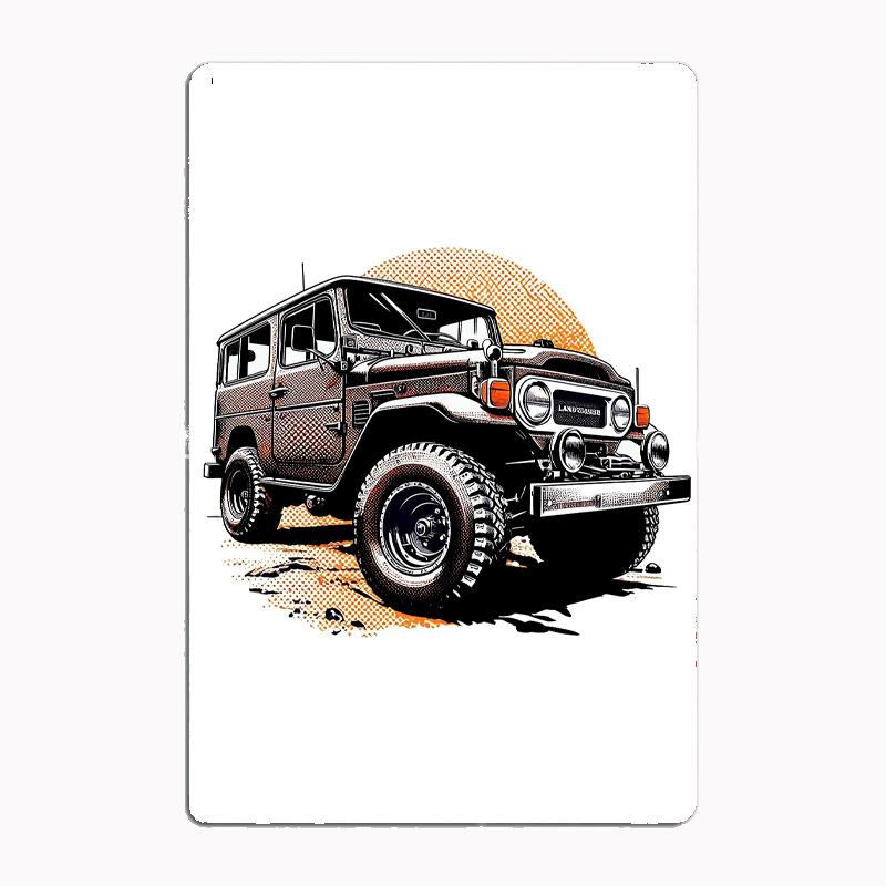 Classics Car Series Best Land Cruiser 4wd Retro Poster Metal Sign Garage Club Indoor Room Wall Decor Custom Tin Home Decor