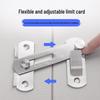 90° Anti-Theft Bathroom Sliding Door Latch Clasp with Old-Fashioned Hinge Bolt