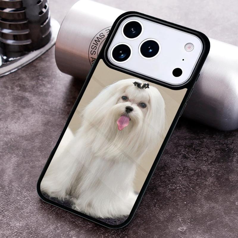 

Cartoon Maltese Dog soft Phone Case For iPhone 17 16 15 14 13 12 11 Pro Max Plus 17Air Soft Silicone Cover iPhone 11 Pro Max