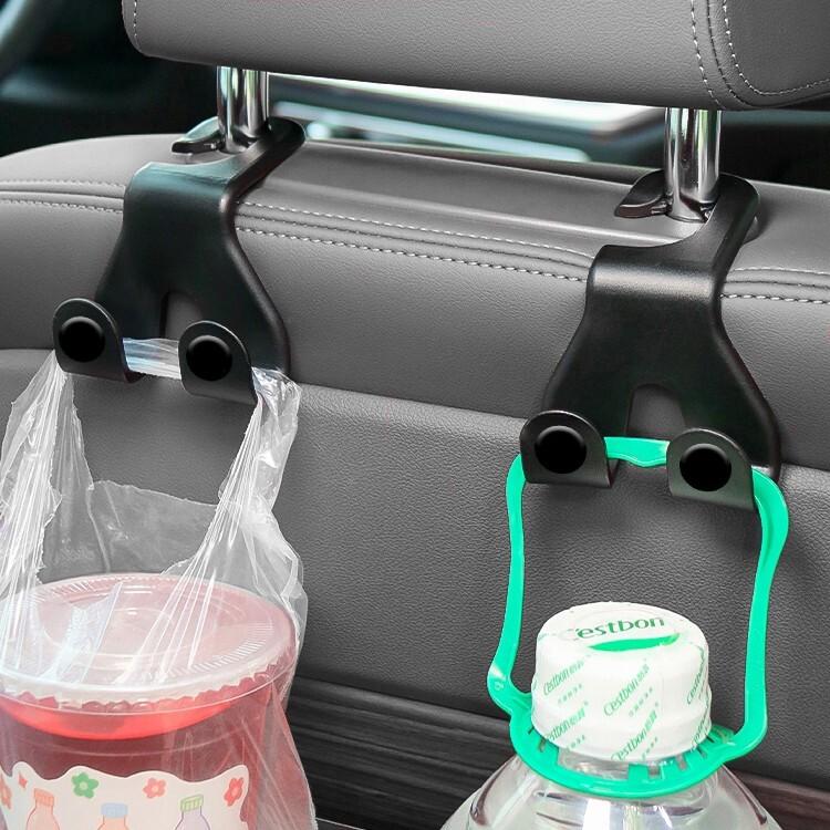 Car Seat Back Hooks Hanger Interior Accessories Bag Holder Car Top Plastic Hook Car Seat Back Headrest Mount Bag Bottle Sundries Hanger