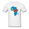 New African Ball Flag Of The Democratic Republic Of Congo Men Tops & Tees T-shirt 100% Cotton Unique Design - Men's Summer Co...