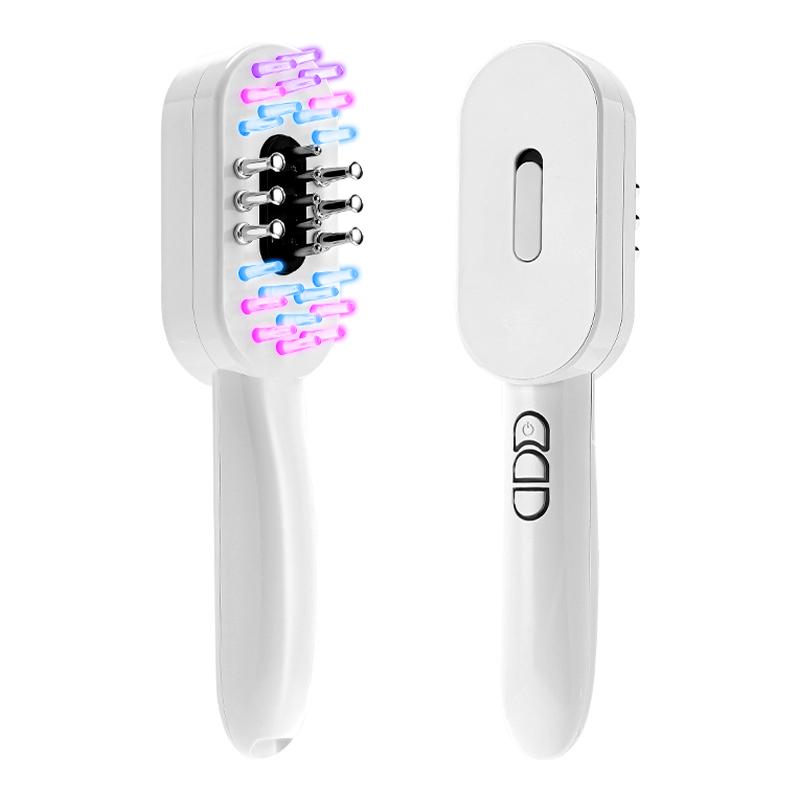 

Red Blue Light Electric Scalp Massage Comb Therapy EMS Vibration Massage Scalp Oil Applicator Care Brush Anti-Hair Loss белый