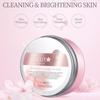 LAIKOU Sakura Clay Mask Tiefenreinigung, Aufhellung, Reparatur von Hautschlamm, koreanische Gesichtsmaske, Ölkontrolle, Schrumpfen der Poren, Hautpflege, 80 g