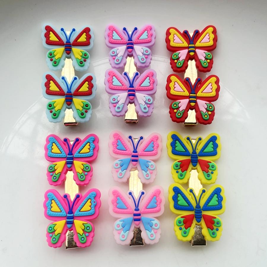 Beautiful PVC Butterfly Hair Accessory Hair Clip Suitable for Girls' Hair Decoration, Holiday Party Decoration Hair Accessories