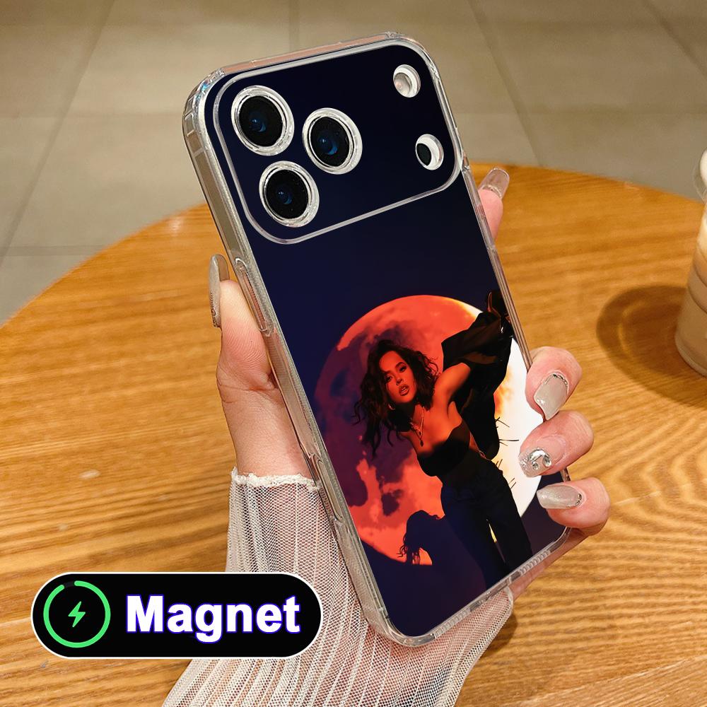 

Fashion Becky G Clear TPU Magsafe Mobile Phone Case for iPhone 17 16 15 14 13 12 11 Air Pro Max Plus Mini Colorful Cover iPhone17
