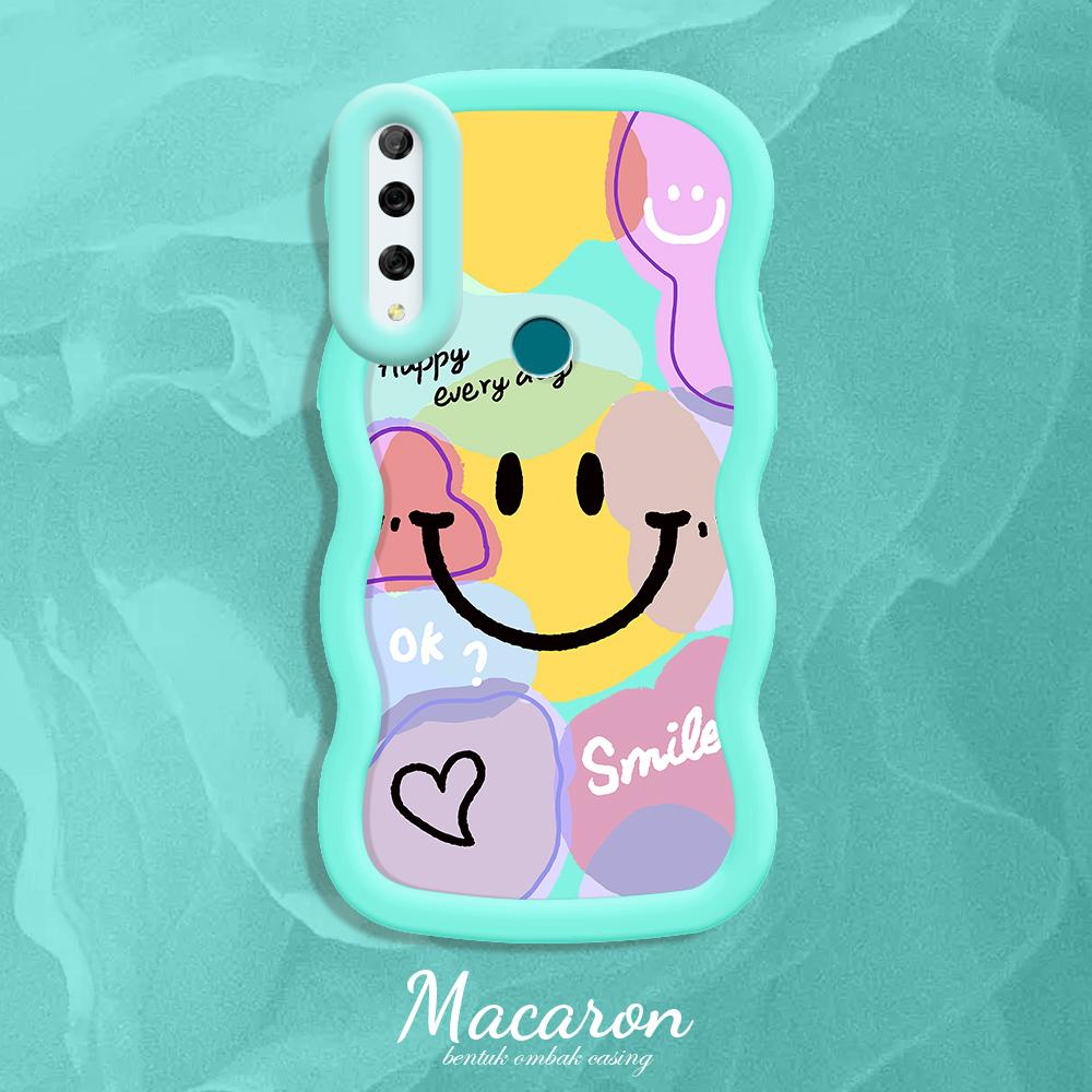 

Окрашенный узор Big Wave Edge Мягкий силиконовый материал Macaron чехол для телефона противоударный защитный резиновый чехол для iPhone Huawei Honor Infinix Tecno Honor X7A