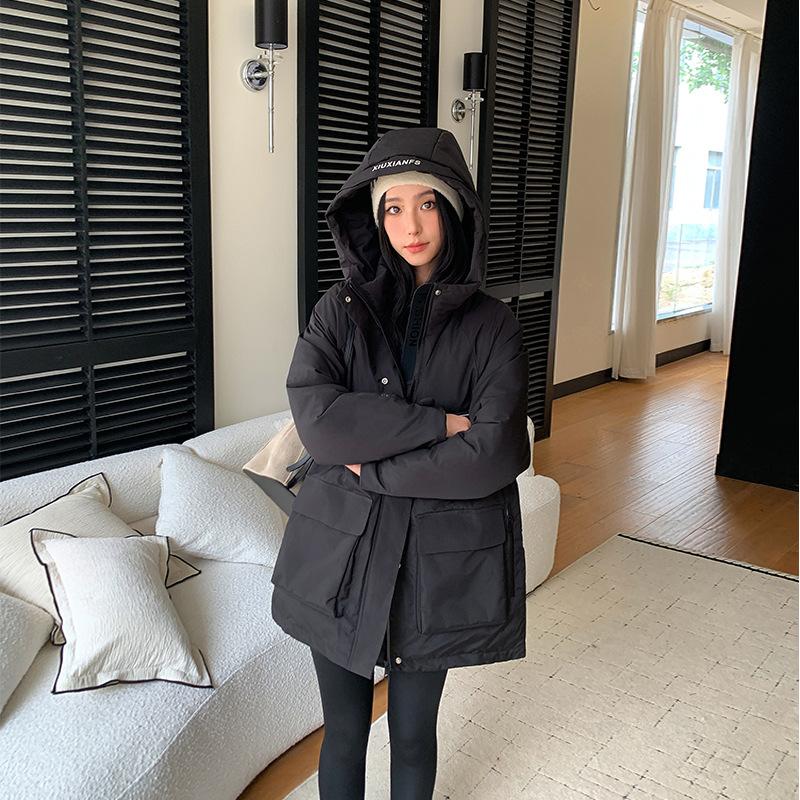 

Outdoor 3-in-1 Hooded Down Jacket Short Windproof Oversized M