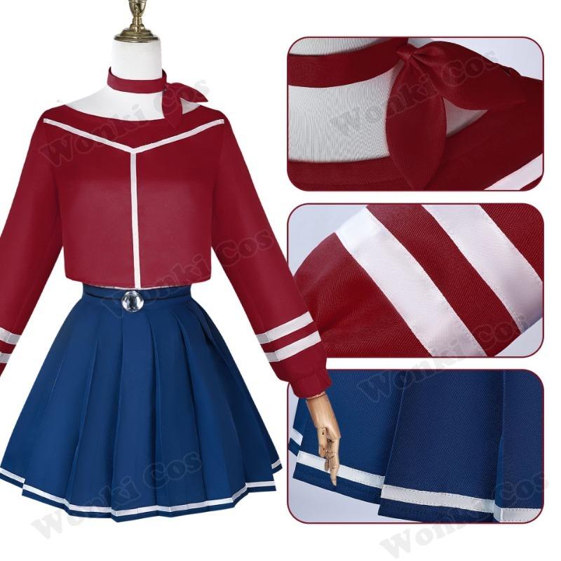 Game Miside Crazy Mita Cosplay Costume Wig Role Play Yandere Mita Mira Jk Uniform Halloween Outfits